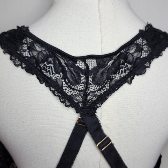 Savage X Fenty Floral Lace Racerback Bralette Size 3XL 46C 46D 46DD - Picture 7 of 9